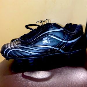 Boys Athletic Cleats STARTER Multi BLACK SIZE 6